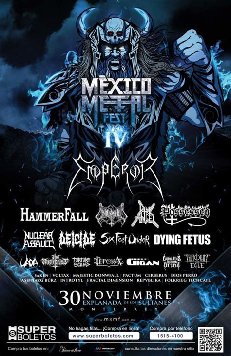 México Metal Fest IV 30 de Noviembre 2019 Explanada de los Sultanes