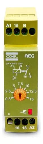 Rele Temporizador Coel Aeg 30 Min 94 A 242v 24vca Cc Bivolt