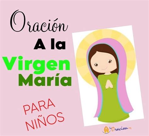 Oraci N A La Virgen Mar A Para Ni Os La Oracion