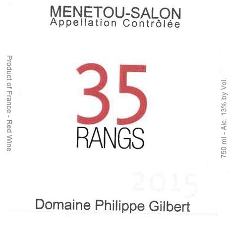 Menetou Salon Rouge Rangs Rosenthal Wine Merchant