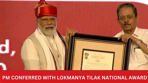 With Sharad Pawar On Stage Pm Modi Receives Lokmanya Tilak Award India Today