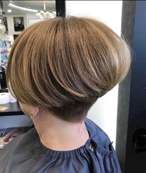 Pin By Nape Buzzer On Bobs Stacked Long Hair Cut Short Short