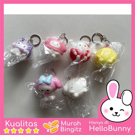 Jual Gantungan Kunci Squishy Karakter Sanrio Soft Dan Slow Rising