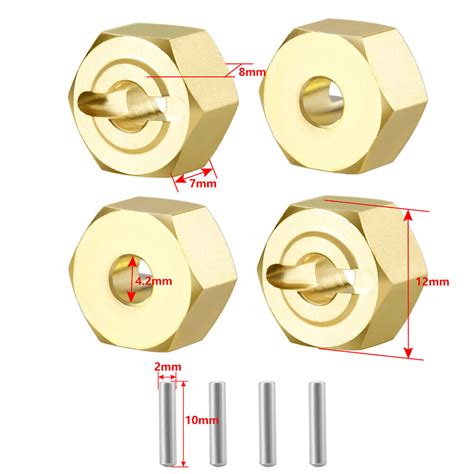 Brass Mm Wheel Hubs Hex Extended Adapter For Ubuy India