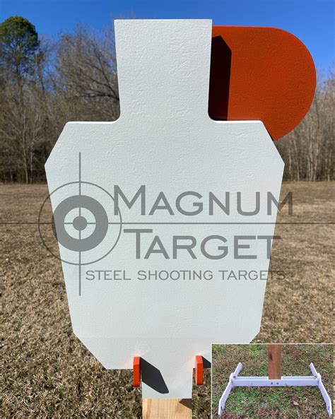 Magnum Target Ar500 Steel Hostage Reactive Idpa 2 3 Shooting Etsy