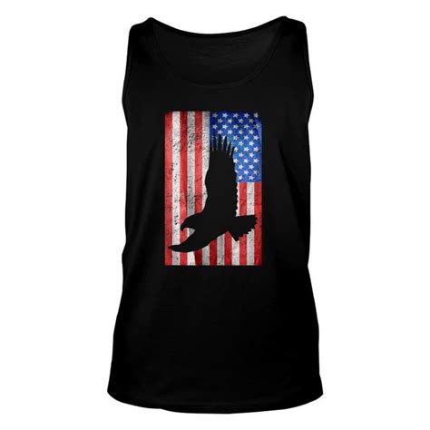 American Flag Bald Eagle 4Th Of July Day Of Independence Long Sleeve T