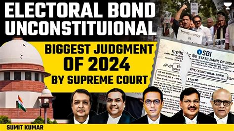 Supreme Court Calls Electoral Bond Unconstitutional Upsc Sumit