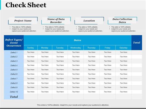 Check Sheet Ppt Infographic Template Infographic Template Template Presentation Sample Of