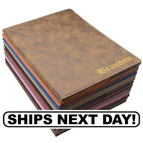 Engraved Leather Portfolio, Personalized Portfolio, Personalized Journal, Business Portfolio ...