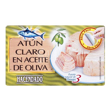 Hacendado Atun Claro En Aceite Oliva Lata G Escurrido G