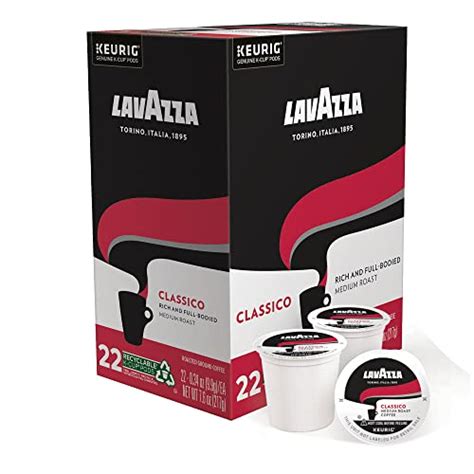 Lavazza Classico Single Serve Coffee K Cup Pods For Keurig Brewer