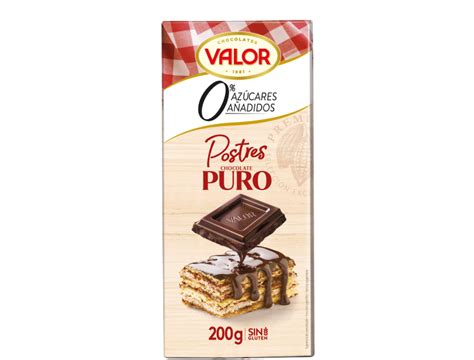 Chocolate Puro De Valor Postres Az Cares A Adidos Chocolates Valor