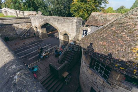 Views from the York S Medieval City Walls (or “Bar Walls”) on Sunny Morming Autumn Day Editorial ...