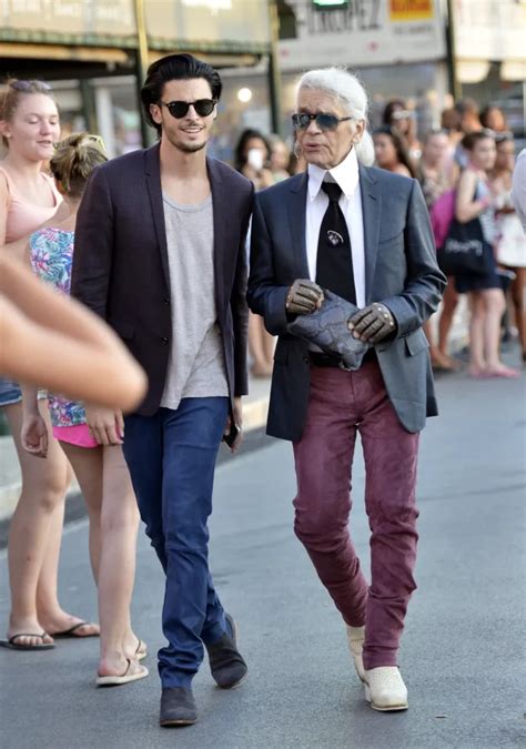 Photos Baptiste Giabiconi Et Karl Lagerfeld Un Duo De Choc