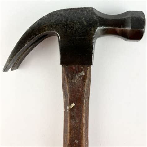 Vintage Plumb 13oz Claw Hammer With Org Oan12 Hickory Handle Carpentry