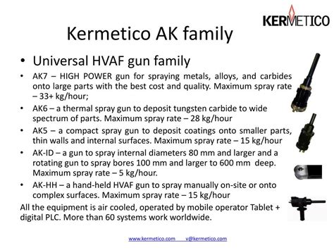 PPT Kermetico HVAF High Velocity Air Fuel Thermal Spray Equipment