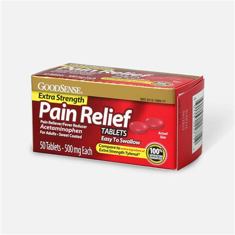 Goodsense® Pain Relief 500 Mg Sweet Coated Easy To Swallow Tablet 50 Ct