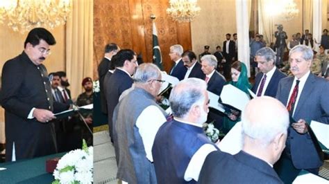 Federal Cabinet Of Prime Minister Shahbaz Sharif Takes Oath Finally Pakistan In The World