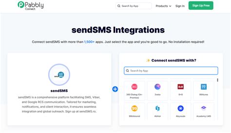 Integrarea Sendsms Pabbly Connect I Conectezi Toate Aplica Iile