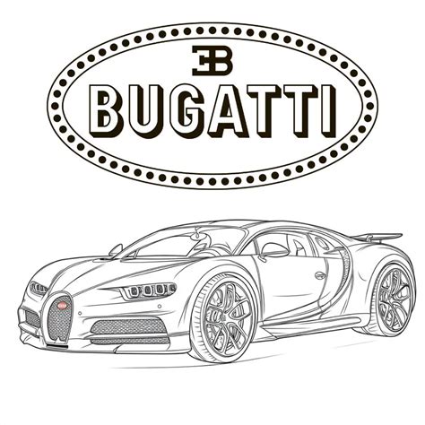 54 Coloriage Bugatti à Imprimer PDF De la Chiron à la Veyron