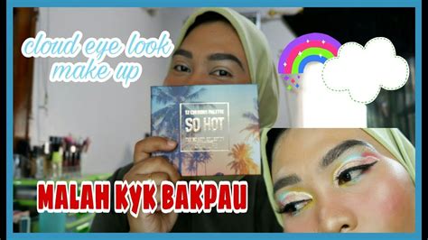 Cloud Eyes Look Make Up Focallure So Hot Eyeshadow Palette Youtube