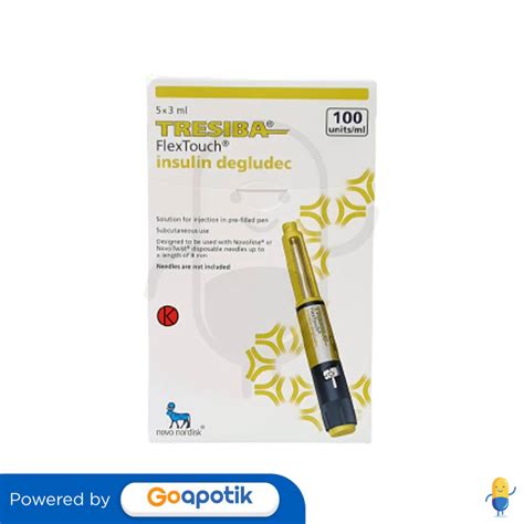 TRESIBA 100 IU ML INSULIN 3 ML BOX 5 CARTRIDGE Kegunaan Efek Samping