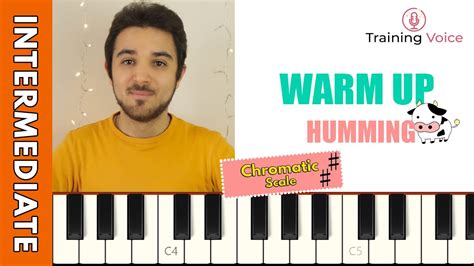 Hum Vocal Warm Up Male Singer A2 E4🐮 Chromatic Scale Youtube