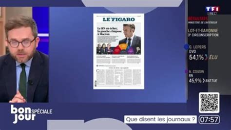 Replay Bonjour La Matinale TF1 Du 08 07 2024 Que Disent Les Journaux