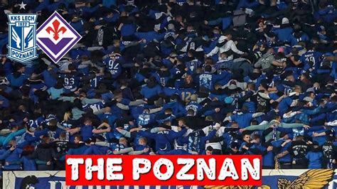 Lech Poznan Fans Doing The Poznan Lech Poznan Vs Fiorentina Youtube