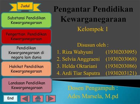 Ppt Pengantar Pendidikan Kewarganegaraan Ppt