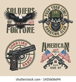 753 Eagle gun logo Images, Stock Photos & Vectors | Shutterstock