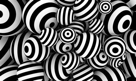 Black And White 3d Wallpaper - 2000x1200 - Download HD Wallpaper - WallpaperTip