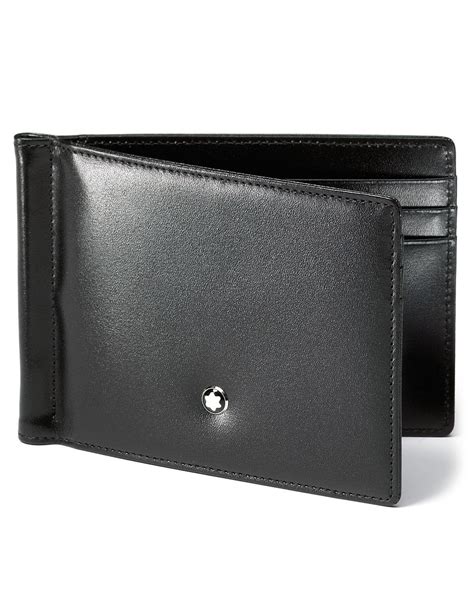 Montblanc Meisterstuck 6 Card Wallet With Money Clip in Black for Men ...