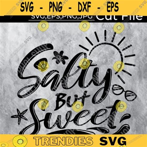 Salty But Sweet Svg Beach Shirt Svg Printable Shirt Salty But Sweet Svg