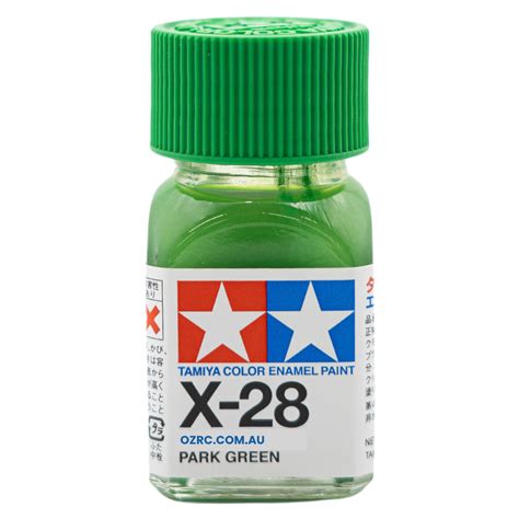 Tamiya Enamel Paint X 28 Gloss Park Green 10ml 80028 Ozrc