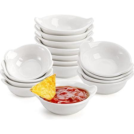 Amazon Elsjoy 16 Pack 2 Oz Ceramic Dip Bowls Ceramic Pinch Bowls