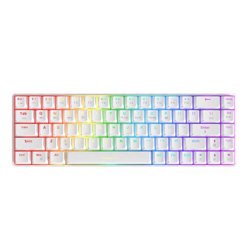 Ajazz K T Hot Swap Ασύρματο Gaming Μηχανικό Πληκτρολόγιο με Custom Red διακόπτες και RGB