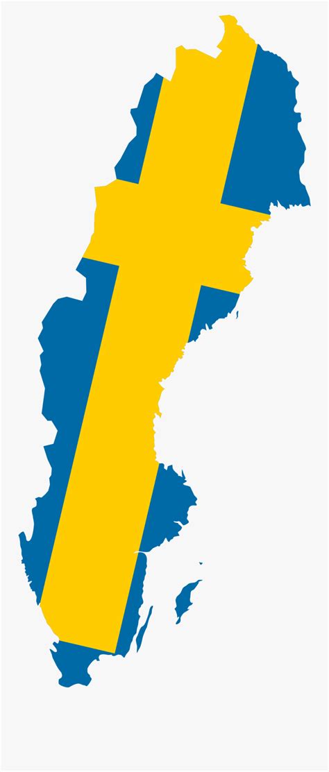 Sweden Map Flag , Free Transparent Clipart - ClipartKey