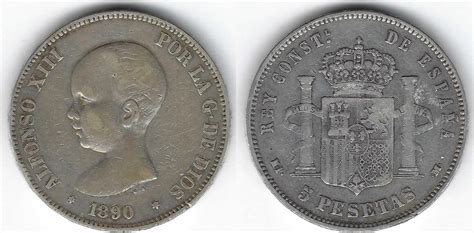 Espagne Spain Spanien Pesetas Alfonso Xiii S Ma Shops