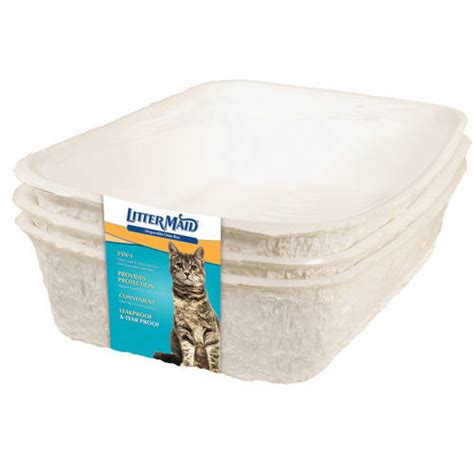 Littermaid Disposable Cat Litter Pan For Cats Pack Of 3