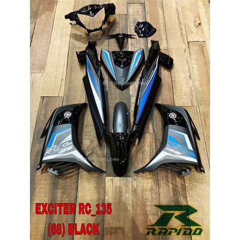 Coverset Rapido Yamaha Exciter Gp Black Lc S V V V V