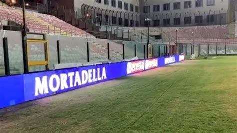 Stadio Franco Scoglio La Prefettura Impone La Rimozione Dei Pannelli Led