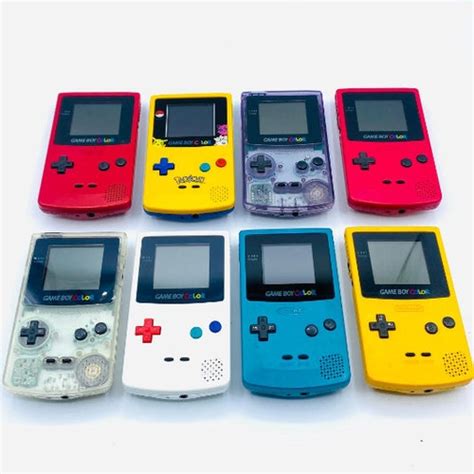 Gameboy Color Handheld Backlit Nintendo Gbc Systems Authentic Etsy