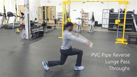 Pvc Pipe Reverse Lunge Pass Throughs Youtube