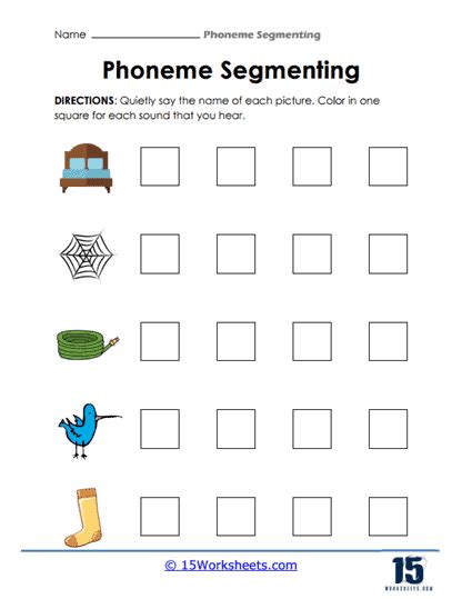 Phoneme Segmentation Worksheets Readingvine Worksheets Library