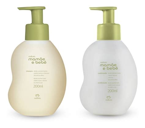 Shampoo E Condicionador Mamãe Bebê - Kit Mamãe Bebê Shampoo E Condicionador Natura 200ml Presente | MercadoLivre
