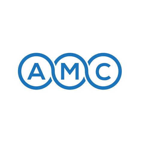 AMC letter logo design on white background. AMC creative initials ...