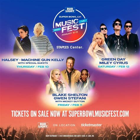 Miley Cyrus, Machine Gun Kelly & Green Day Among Super Bowl Music Fest ...