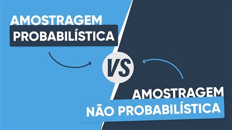 Amostragem Probabil Stica Versus N O Probabil Stica Youtube