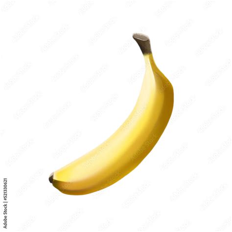 Food Fruit Single Banana Isolated Illustration Transparent Background